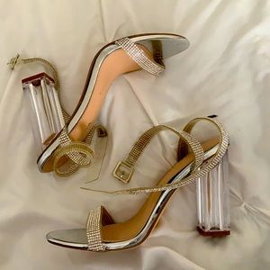 Transparent Heeled Sandals